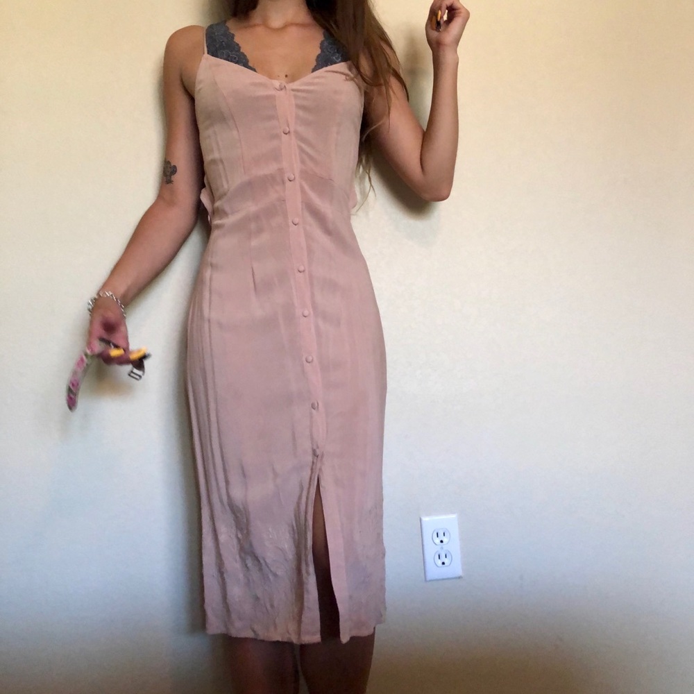 Kendall & Kylie PacSun Button Down Open Back Dress